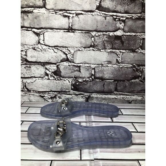 Vince Camuto Clear Rubber Chain Casual Thong Sandals Women Sz 6M US/36EU - Picture 11 of 16
